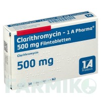 КЛАРИТРОМІЦИН (CLARITHROMYCIN) 500 мг таблетки 14 шт - Кларитроміцин 1 A PHARMA