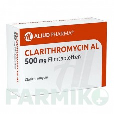 КЛАРИТРОМИЦИН (CLARITHROMYCIN) 500 мг таблетки 14 шт - Кларитромицин ALIUD PHARMA