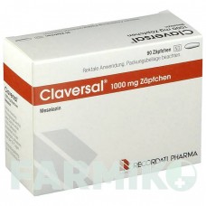 КЛАВЕРСАЛ (CLAVERSAL) 1000 мг суппозитории 90 шт - Месалазин RECORDATI