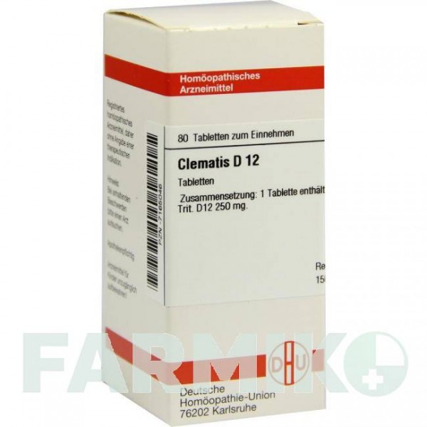 КЛЕМАТИС (CLEMATIS) D 12 таблетки 80 шт - Гомеопатия DHU