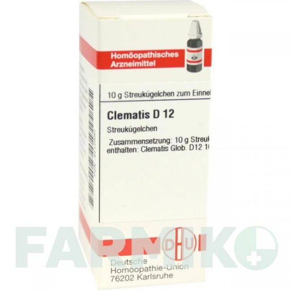 КЛЕМАТИС (CLEMATIS) D 12 глобули 10 г - Гомеопатия DHU
