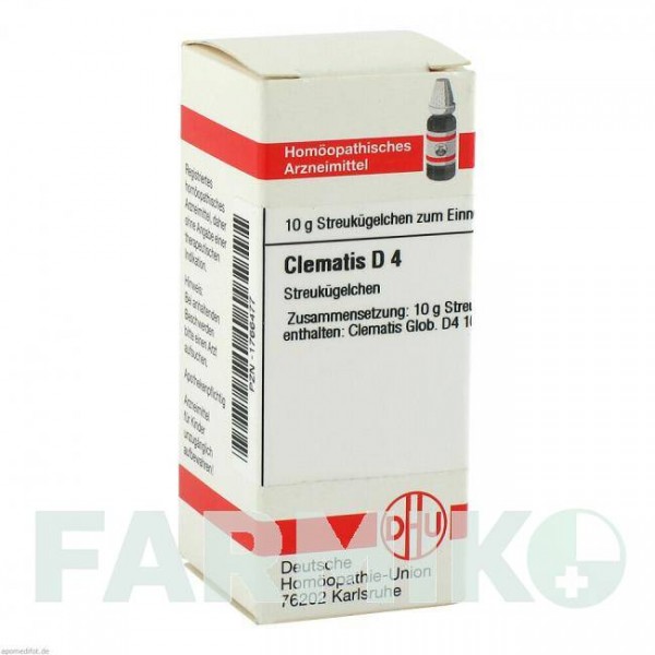КЛЕМАТИС (CLEMATIS) D 4 глобули 10 г - Гомеопатия DHU