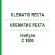 КЛЕМАТИС РЕКТА (CLEMATIS RECTA) C 1000 глобули 1,5 г - Гомеопатія GUDJONS