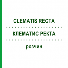 КЛЕМАТИС РЕКТА (CLEMATIS RECTA) розчин 50 мл - Гомеопатія HANOSAN