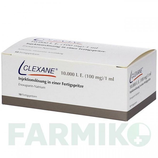 КЛЕКСАН (CLEXANE) 10000 МЕ 100 мг/мл раствор 10 шт - Эноксапарин CC PHARMA