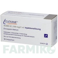КЛЕКСАН (CLEXANE) 10000 МО 100 мг/мл розчин 10 шт - Еноксапарин DOCPHARM
