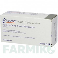 КЛЕКСАН (CLEXANE) 10000 МО 100 мг/мл розчин 10 шт - Еноксапарин KOHLPHARMA