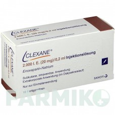 КЛЕКСАН (CLEXANE) 2000 МЕ 20 мг/0,2 мл раствор 10 шт - Эноксапарин DOCPHARM