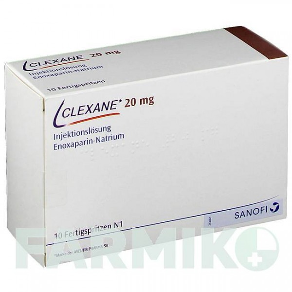 КЛЕКСАН (CLEXANE) 2000 МО 20 мг/0,2 мл розчин 10 шт - Еноксапарин EMRA-MED