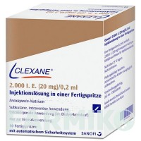 КЛЕКСАН (CLEXANE) 2000 МЕ 20 мг/0,2 мл раствор 10 шт - Эноксапарин SANOFI