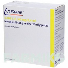 КЛЕКСАН (CLEXANE) 4000 МЕ 40 мг/0,4 мл раствор 20 шт - Эноксапарин ABACUS MEDICINE