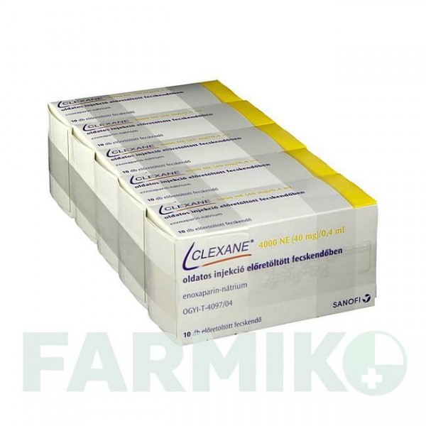 КЛЕКСАН (CLEXANE) 4000 МЕ 40 мг/0,4 мл раствор 50 шт - Эноксапарин ACA MULLER-ADAG PHARMA