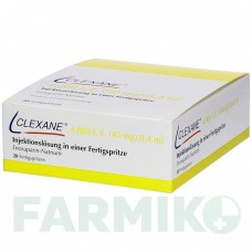 КЛЕКСАН (CLEXANE) 4000 МО 40 мг/0,4 мл розчин 20 шт - Еноксапарин CC PHARMA