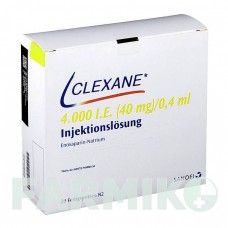 КЛЕКСАН (CLEXANE) 4000 МО 40 мг/0,4 мл розчин 10 шт - Еноксапарин EMRA-MED