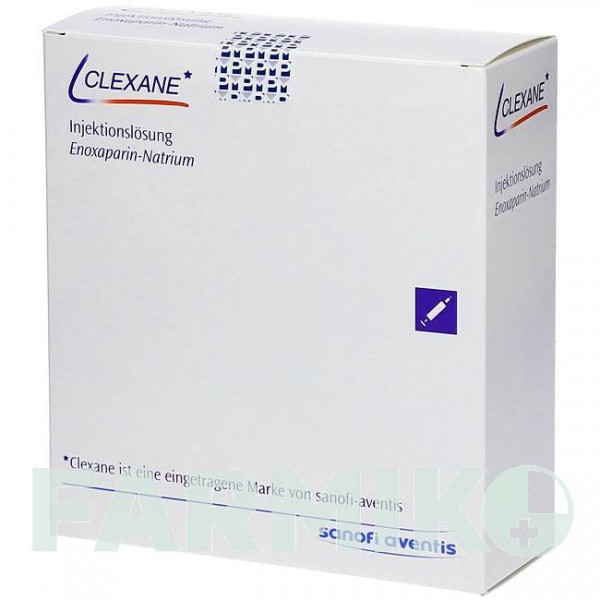 КЛЕКСАН (CLEXANE) 4000 МЕ 40 мг/0,4 мл раствор 20 шт - Эноксапарин MEDICOPHARM