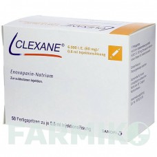 КЛЕКСАН (CLEXANE) 6000 МО 60 мг/0,6 мл розчин 50 шт - Еноксапарин ACA MULLER-ADAG PHARMA