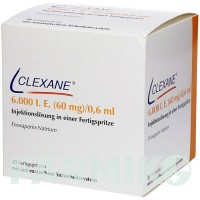 КЛЕКСАН (CLEXANE) 6000 МО 60 мг/0,6 мл розчин 10 шт - Еноксапарин CC PHARMA