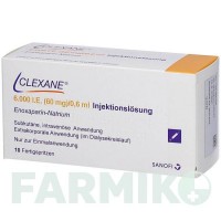 КЛЕКСАН (CLEXANE) 6000 МЕ 60 мг/0,6 мл раствор 10 шт - Эноксапарин DOCPHARM