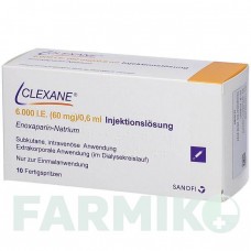 КЛЕКСАН (CLEXANE) 6000 МЕ 60 мг/0,6 мл раствор 10 шт - Эноксапарин DOCPHARM