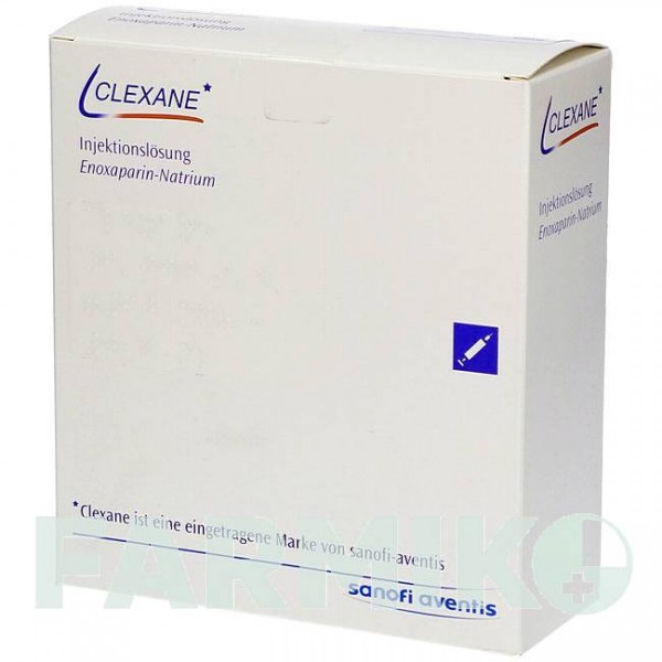 КЛЕКСАН (CLEXANE) 6000 МЕ 60 мг/0,6 мл раствор 10 шт - Эноксапарин DOCPHARM