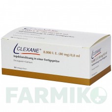 КЛЕКСАН (CLEXANE) 8000 МО 80 мг/0,8 мл розчин 10 шт - Еноксапарин CC PHARMA