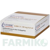КЛЕКСАН (CLEXANE) 8000 МЕ 80 мг/0,8 мл раствор 10 шт - Эноксапарин CC PHARMA