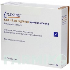 КЛЕКСАН (CLEXANE) 8000 МЕ 80 мг/0,8 мл раствор 12 шт - Эноксапарин DOCPHARM