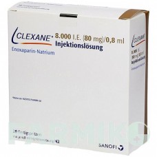 КЛЕКСАН (CLEXANE) 8000 МО 80 мг/0,8 мл розчин 20 шт - Еноксапарин EMRA-MED