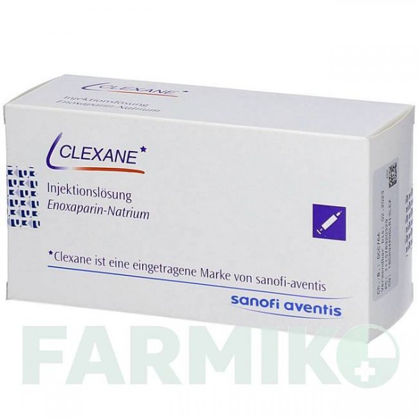КЛЕКСАН (CLEXANE) 8000 МЕ 80 мг/0,8 мл раствор 10 шт - Эноксапарин MEDICOPHARM