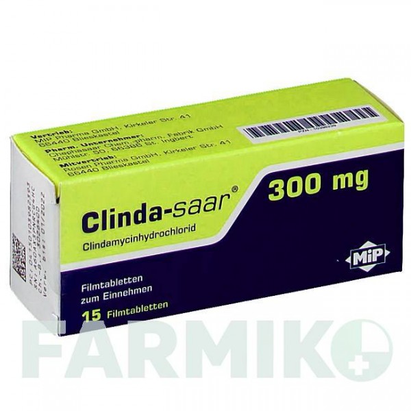 КЛИНДА САР (CLINDA SAAR) 300 мг таблетки 15 шт - Клиндамицин MIP PHARMA