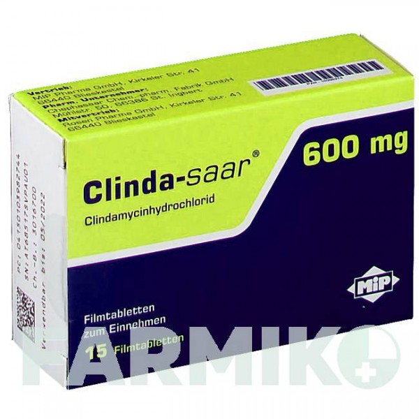 КЛИНДА САР (CLINDA SAAR) 600 мг таблетки 15 шт - Клиндамицин MIP PHARMA