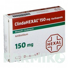 КЛІНДАГЕКСАЛ (CLINDAHEXAL) 150 капсули 12 шт - Кліндаміцин HEXAL