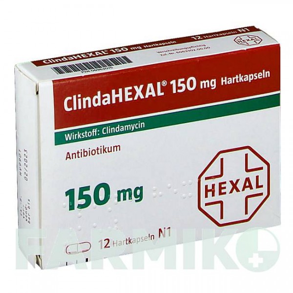 КЛИНДАГЕКСАЛ (CLINDAHEXAL) 150 капсулы 12 шт - Клиндамицин HEXAL