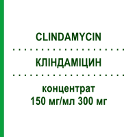 КЛИНДАМИЦИН (CLINDAMYCIN) 150 мг/мл 300 мг концентрат 10x2 мл - Клиндамицин DR.FRIEDRICH EBERTH