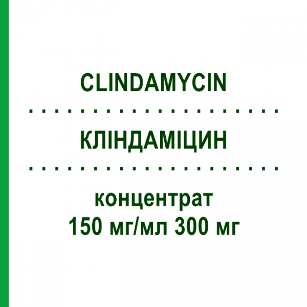 КЛИНДАМИЦИН (CLINDAMYCIN) 150 мг/мл 300 мг концентрат 10x2 мл - Клиндамицин DR.FRIEDRICH EBERTH