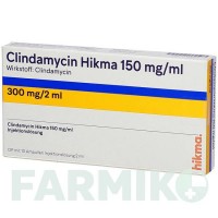КЛІНДАМІЦИН (CLINDAMYCIN) 150 мг/мл 300 мг ампули 10x2 мл - Кліндаміцин HIKMA