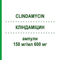 КЛИНДАМИЦИН (CLINDAMYCIN) 150 мг/мл 600 мг ампулы 10x4 мл - Клиндамицин HIKMA