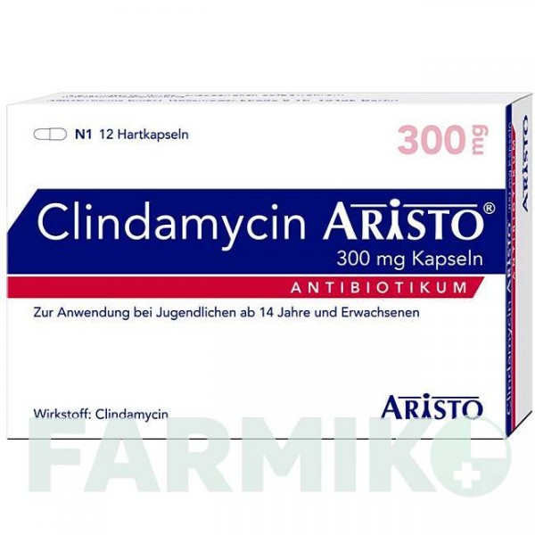 КЛИНДАМИЦИН (CLINDAMYCIN) 300 мг капсулы 12 шт - Клиндамицин ARISTO PHARMA