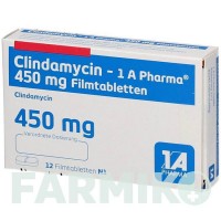 КЛІНДАМІЦИН (CLINDAMYCIN) 450 мг таблетки 12 шт - Кліндаміцин 1 A PHARMA