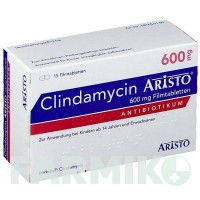 КЛІНДАМІЦИН (CLINDAMYCIN) 600 мг таблетки 15 шт - Кліндаміцин ARISTO PHARMA