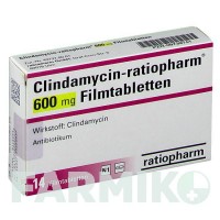 КЛІНДАМІЦИН (CLINDAMYCIN) 600 мг таблетки 14 шт - Кліндаміцин RATIOPHARM
