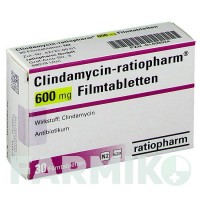 КЛИНДАМИЦИН (CLINDAMYCIN) 600 мг таблетки 30 шт - Клиндамицин RATIOPHARM