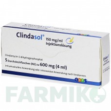 КЛИНДАСОЛ (CLINDASOL) 150 мг/мл 600 мг раствор 10x4 мл - Клиндамицин CNP PHARMA