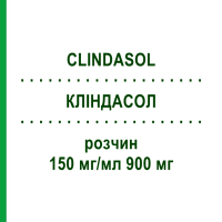 КЛИНДАСОЛ (CLINDASOL) 150 мг/мл 900 мг раствор 6 мл - Клиндамицин CNP PHARMA
