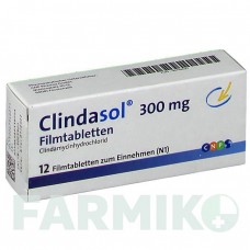 КЛИНДАСОЛ (CLINDASOL) 300 мг таблетки 12 шт - Клиндамицин CNP PHARMA