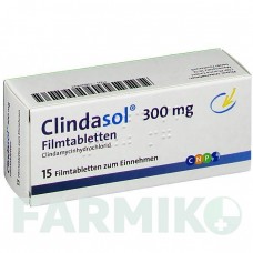 КЛИНДАСОЛ (CLINDASOL) 300 мг таблетки 15 шт - Клиндамицин CNP PHARMA