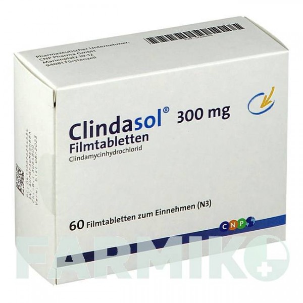 КЛІНДАСОЛ (CLINDASOL) 300 мг таблетки 60 шт - Кліндаміцин CNP PHARMA