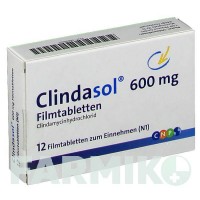 КЛІНДАСОЛ (CLINDASOL) 600 мг таблетки 12 шт - Кліндаміцин CNP PHARMA