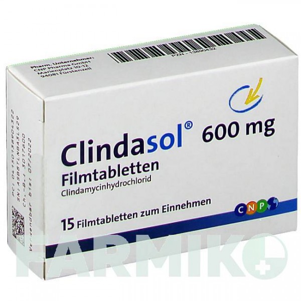 КЛІНДАСОЛ (CLINDASOL) 600 мг таблетки 15 шт - Кліндаміцин CNP PHARMA