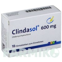 КЛИНДАСОЛ (CLINDASOL) 600 мг таблетки 18 шт - Клиндамицин CNP PHARMA